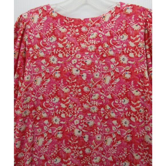 Garnet Hill Dress Small A-Line Button Up Floral Cottage Lyocell NEW - Picture 9 of 12
